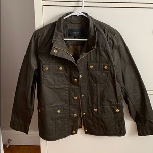 Dark Green J. Crew Utility Jacket